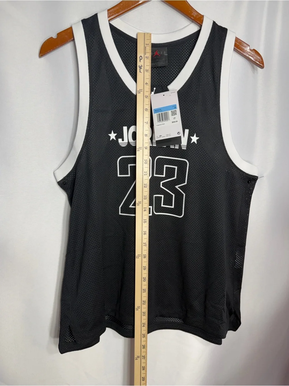 Jordan Black and White 23 Mesh women’s  Basketball Jersey size M
